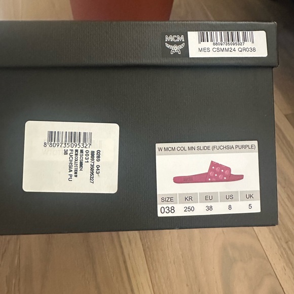 MCM Fuchsia Slide Sandals - Picture 6 of 9
